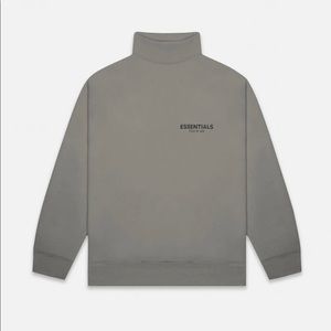 FEAR OF GODEssentials Charcoal MockNeck Sweatshirt